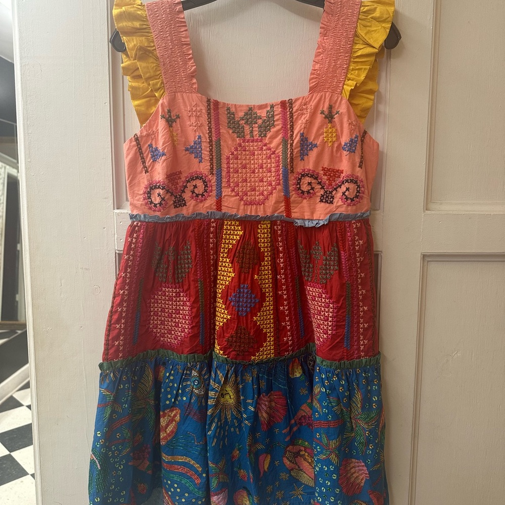 FARM Rio Multicolor Embroidered Dress